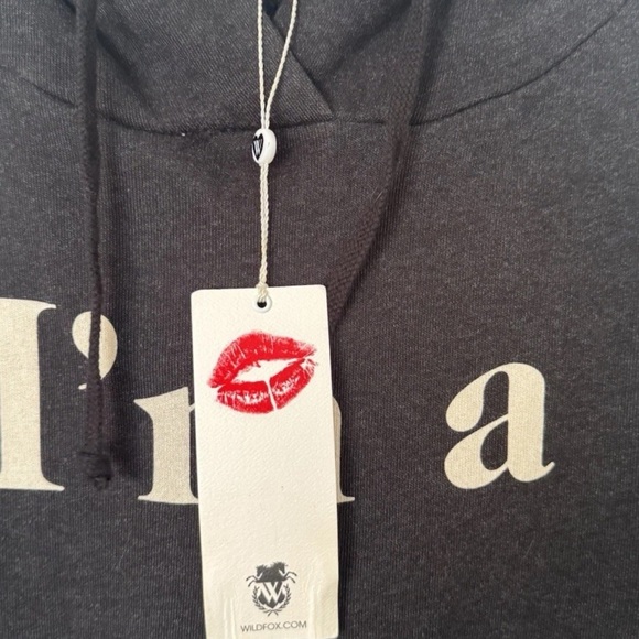 WILDFOX Guess What I Am Cuddles Cat Hoodie With Ears Large NWT - Picture 6 of 11